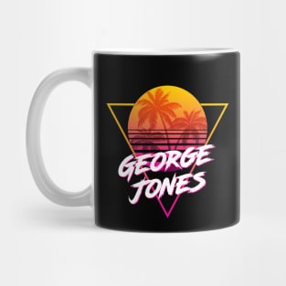 George Jones - Proud Name Retro 80s Sunset Aesthetic Design Mug